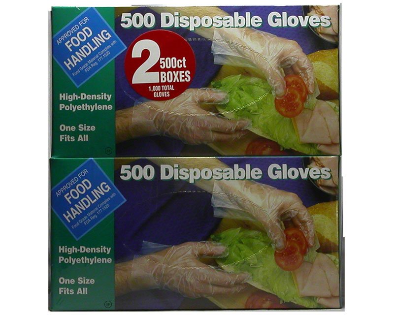 Disposable Food Service Gloves 500 Count Ex Lg G 