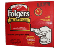  Folgers 100% Arabica Coffee Filter Packs 