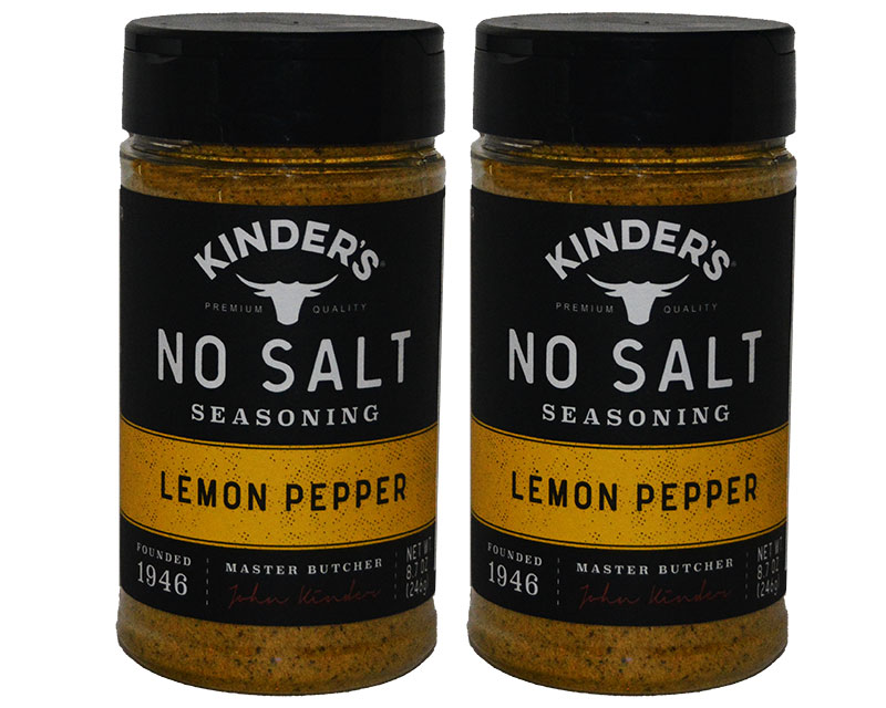 Kinder's Lemon Pepper No Salt Seasoning.php 2 x 8.7oz 246g $19.93