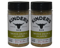  Kinder's Smoked Onion and Jalapeno Rub 2 x 9.5oz 269g 