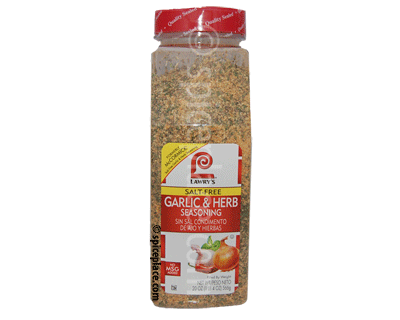 Lawry's Salt Free Garlic & Herb Seasoning