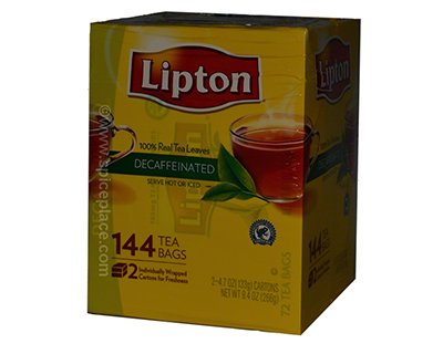 Lipton Decaffeinated Tea Bags, 144 Count $15.76USD - Spice Place