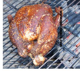 Picture of Maryland Grilled Chicken on a weber grill