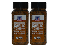  McCormick Garlic Onion Pepper Sea Salt Seasoning 2 x 9.12oz 258g 