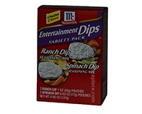  McCormick Ranch Spinach Dip Mix Variety Pack 6 Pouches 