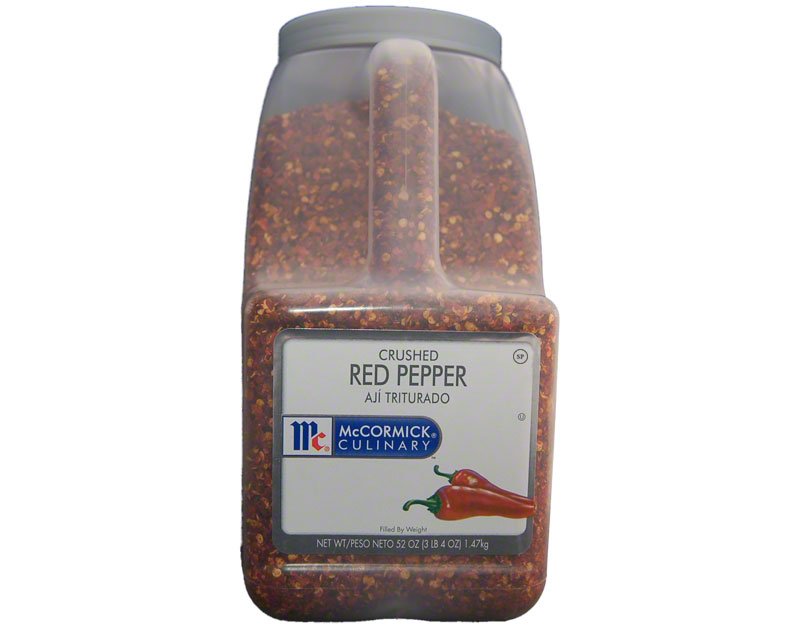 Mccormick Red Pepper, Crushed 3.25lb 1.47kg $52.96usd - Spice Place