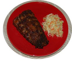 Mesquite Ribs and Coleslaw