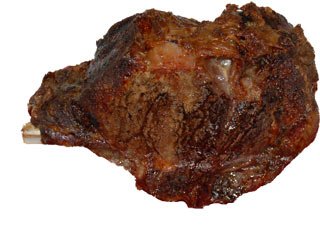 Picture of a large slice of prime rib roast