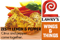 Lawry's Wings & Things Zesty Lemon & Pepper Seasoning Description