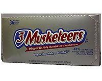  3 Musketeers Bar, carton of 36 2.13oz 