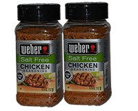  Weber Chicken Seasoning Salt Free 2 x 6.75oz 192g 