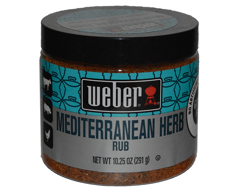 Weber Mediterranean Herb Rub 10.25oz 291g $10.27USD - Spice Place